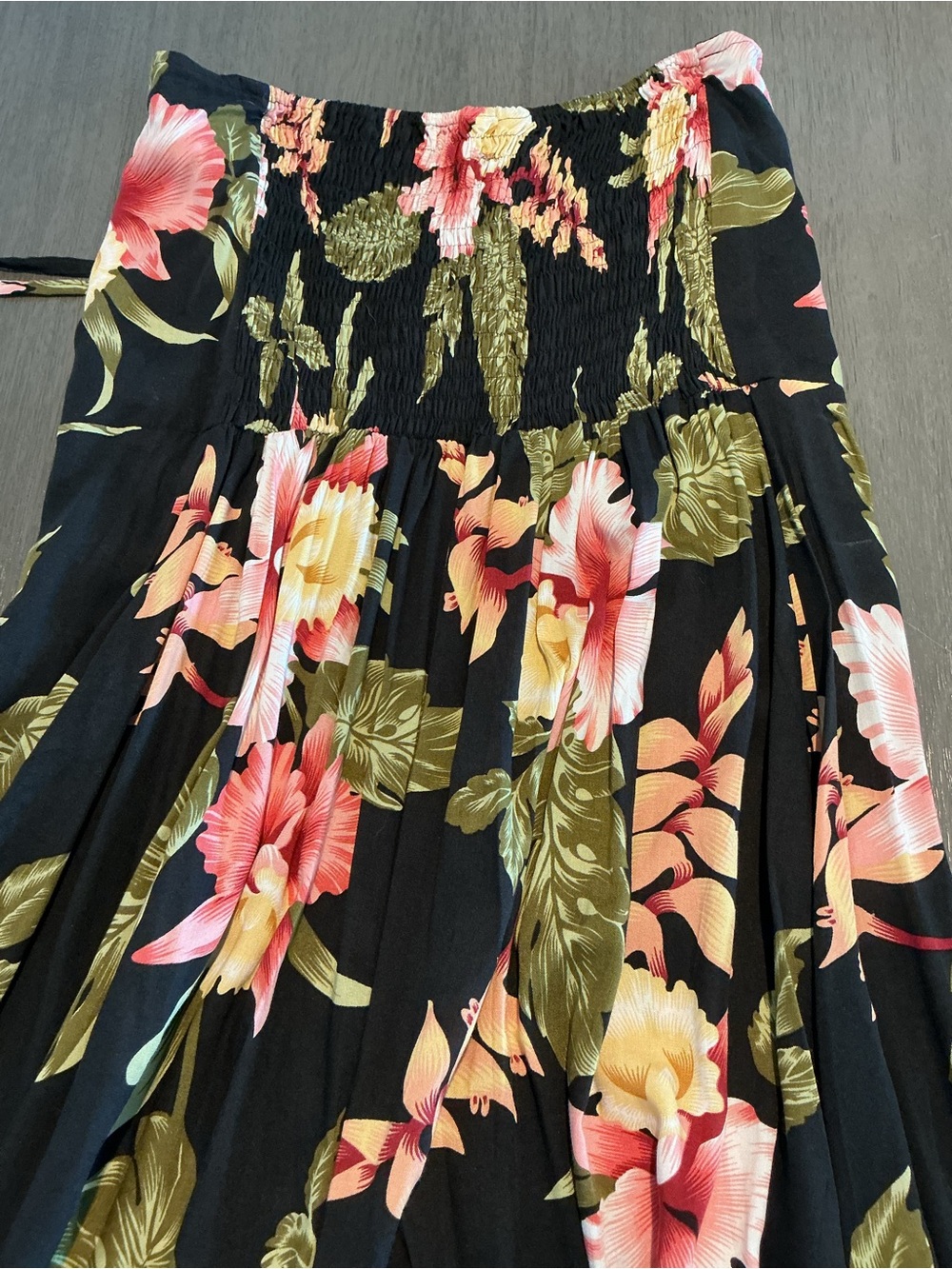 Kristin Design Hawaiian Tropical High-Low Strapless Sundress Size XL - Picture 6 of 10